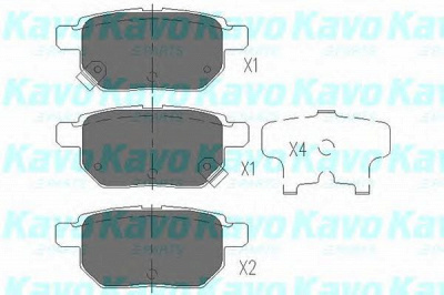 KAVO PARTS kbp9025 -  Комплект тормозных колодок, дисковый тормоз